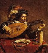 Theodoor Rombouts Lute Player Germany oil painting artist